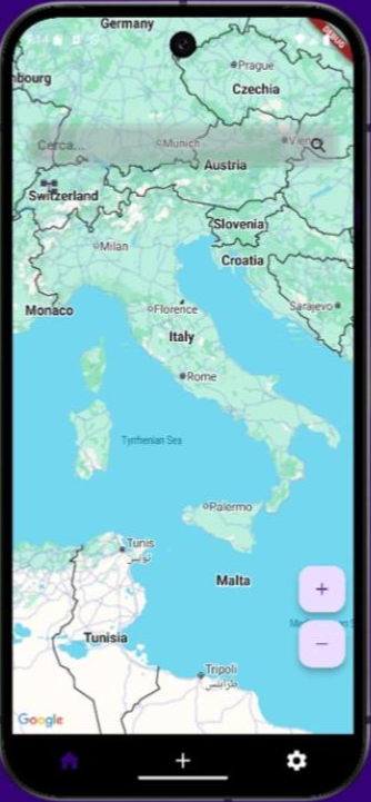 Schermata Mappa Feste